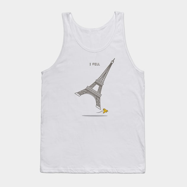 I Fell Tower Tank Top by doodldo